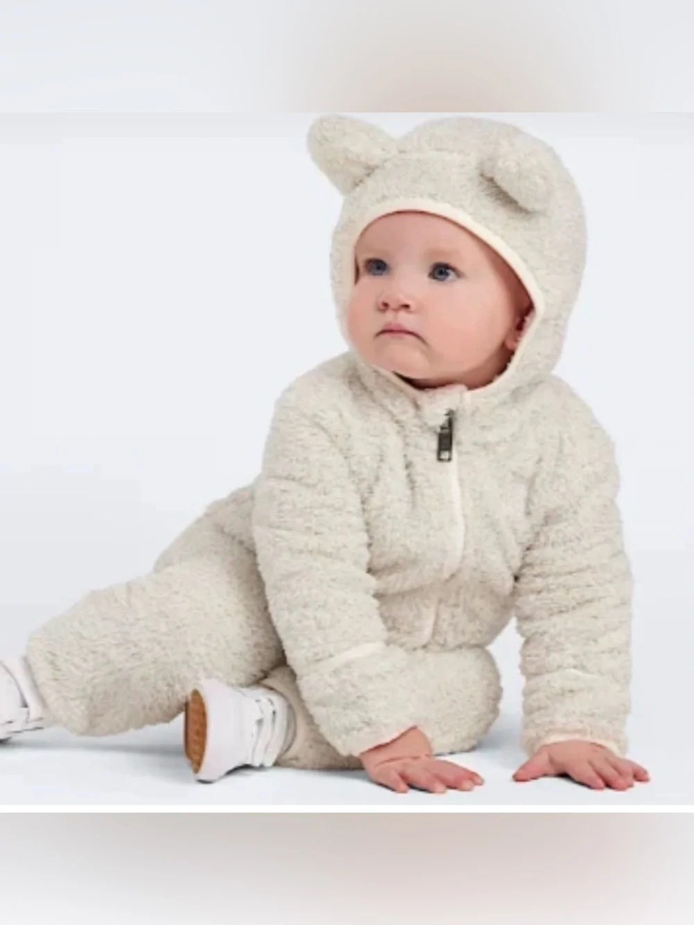 The North Face Baby Campshire Bear One Piece Cream 18-24M Fleece Bunting